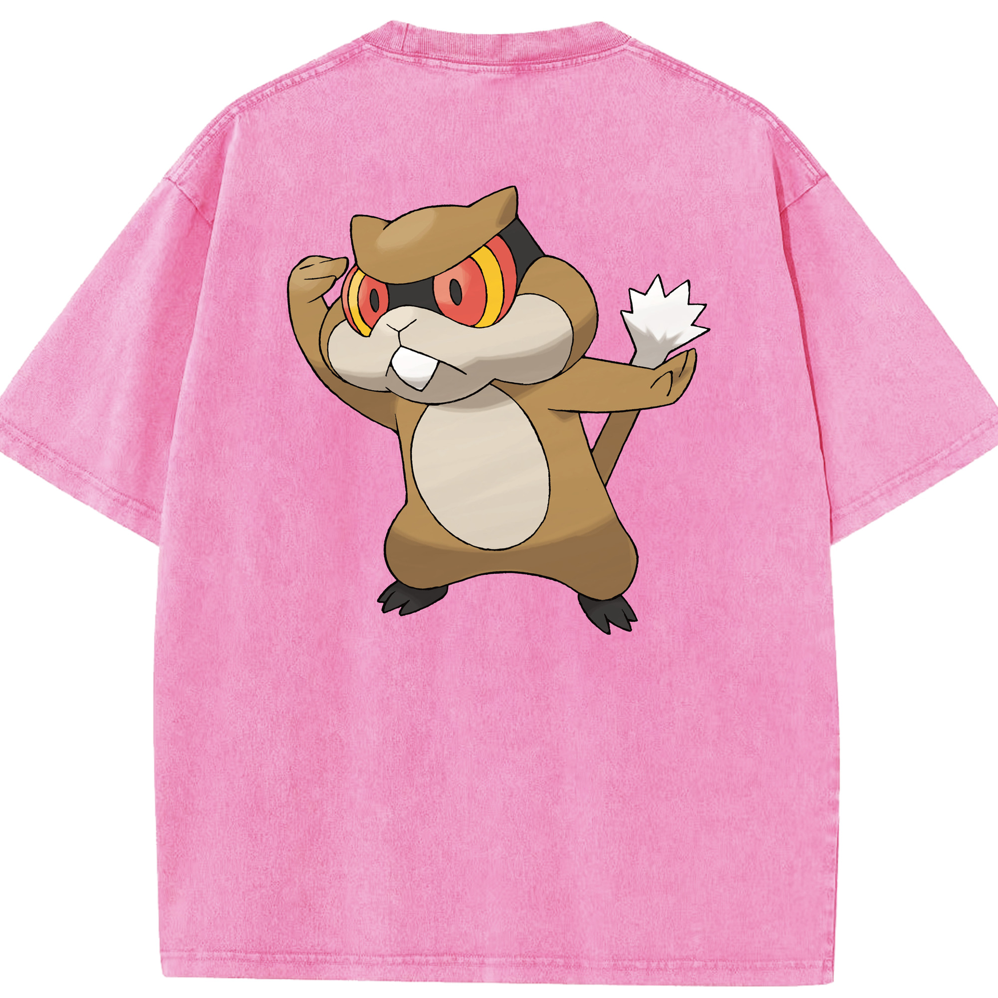 （画像用） ポケットモンスター Pokémon 綿100% ヴィンテージ風 半袖Tシャツ（背面プリント）